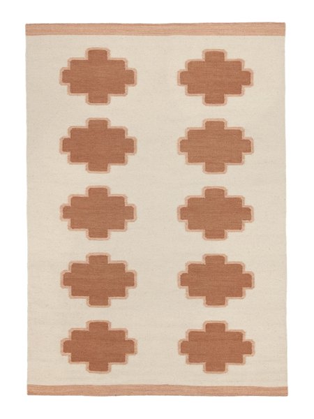 160x230 см, Индия, Современные, Wool, ржаво-красный
