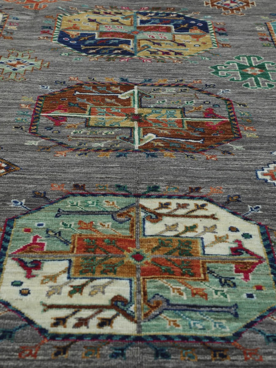 176x242 см, Афганистан, Восточные, Wool, чёрный — вид 2