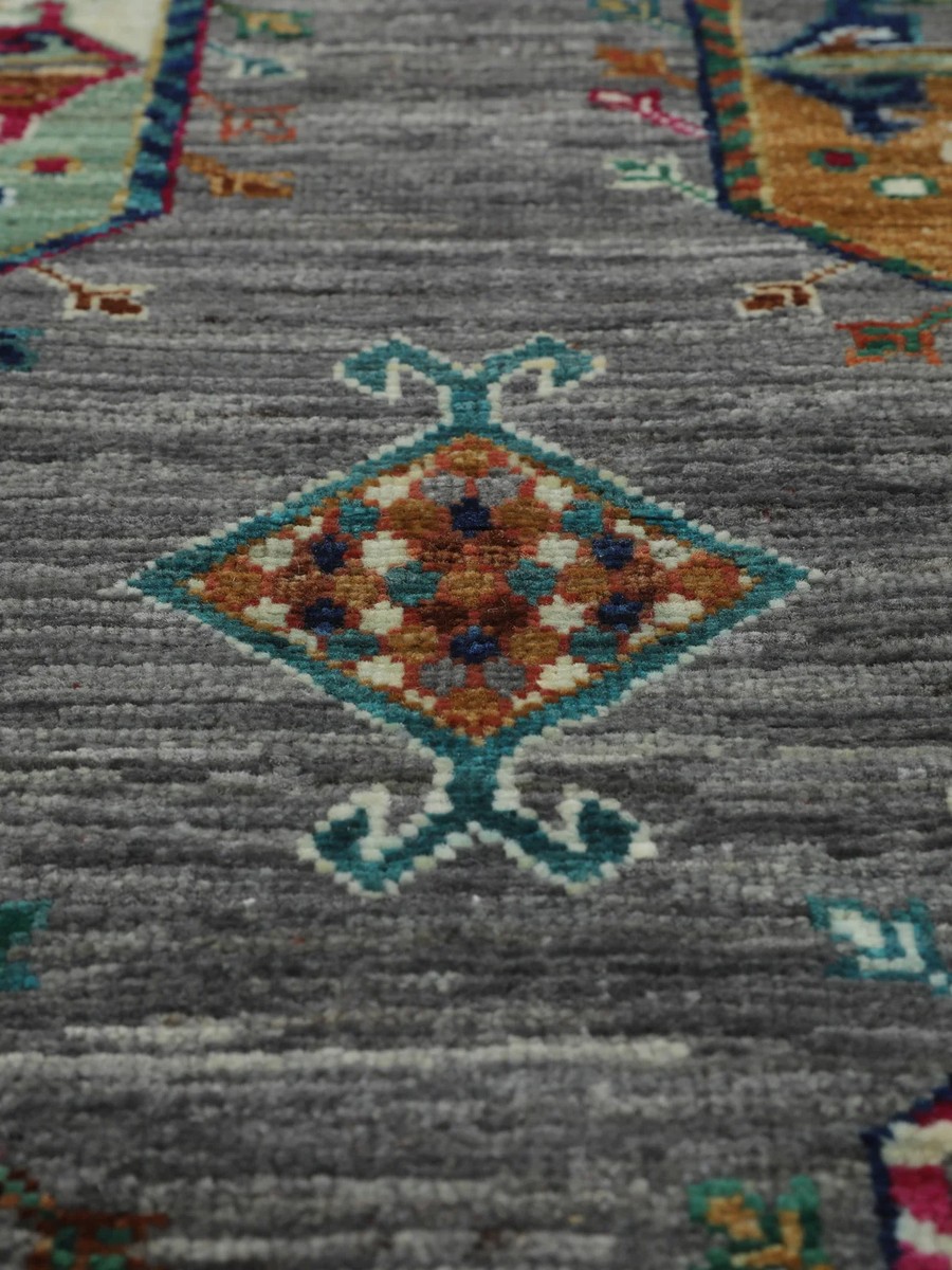 176x242 см, Афганистан, Восточные, Wool, чёрный — вид 4