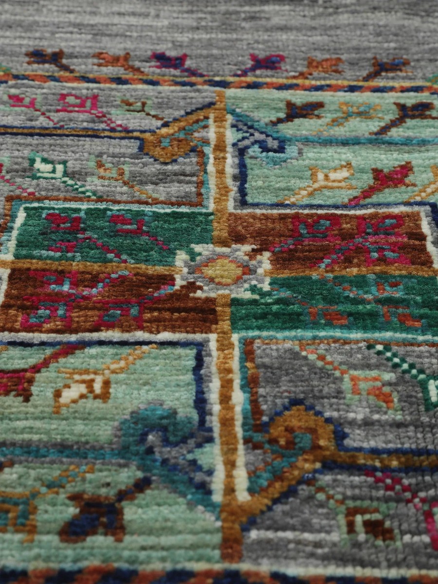 176x242 см, Афганистан, Восточные, Wool, чёрный — вид 5