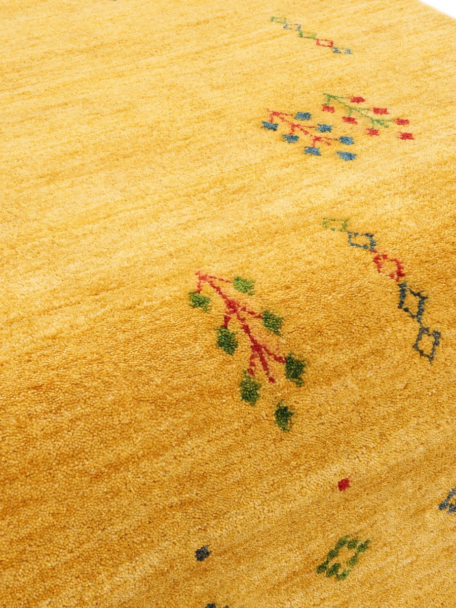 140x200 см, Индия, Габбе, Wool, жёлтый — вид 7