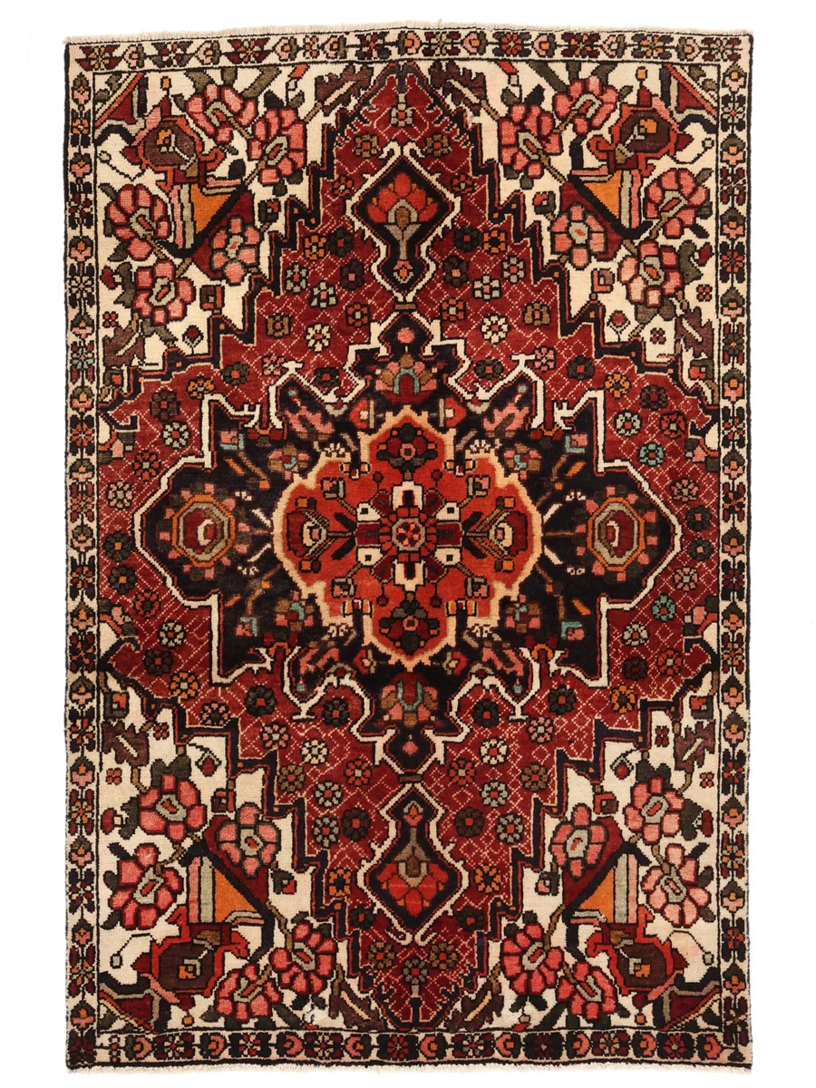 125x175 см, Иран, Хериз, Wool, чёрный