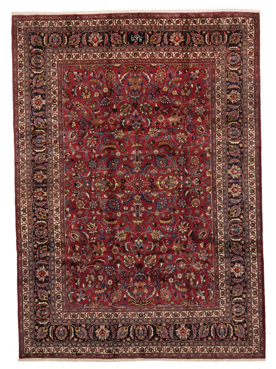 256x355 см, Иран, Машад, Wool, красный