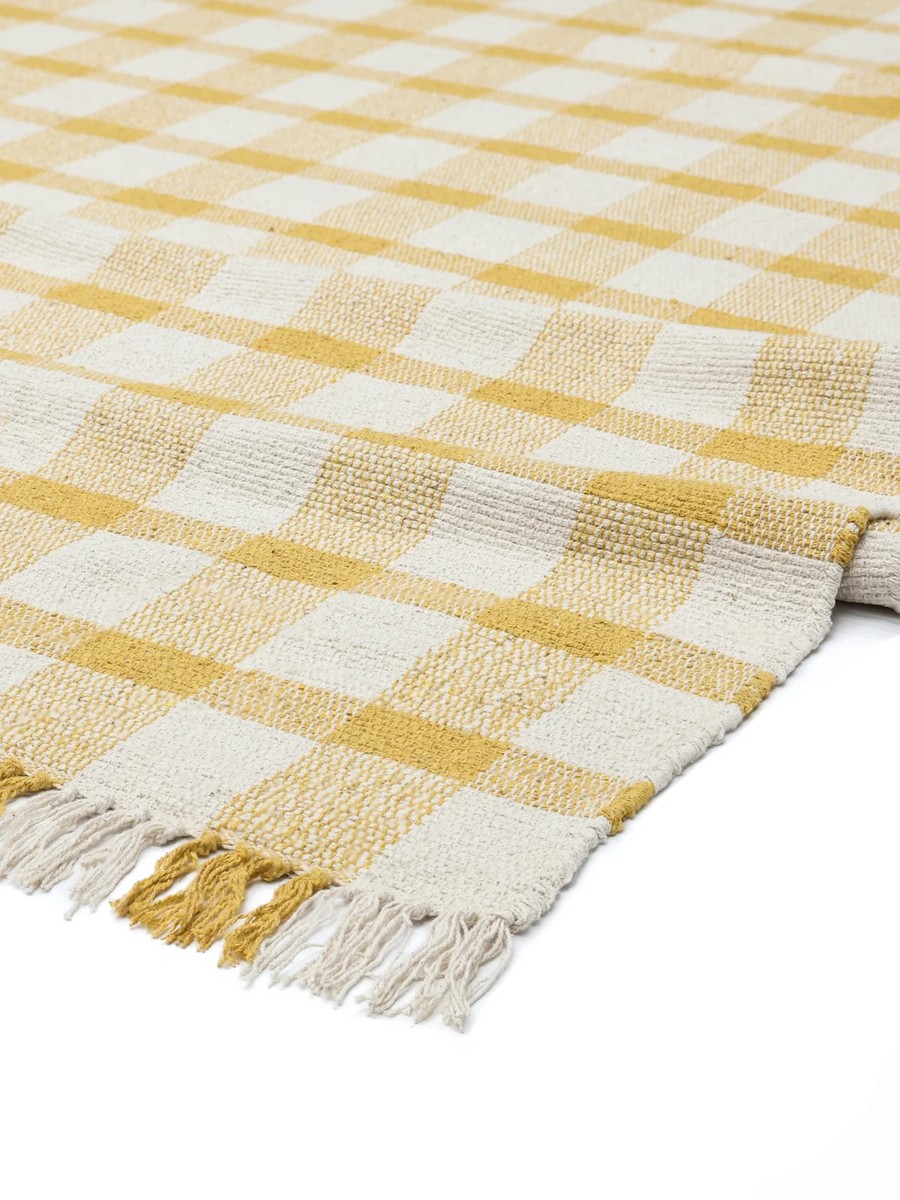 200x300 см, Индия, Вискоза, 90% Cotton, горчичный — вид 3