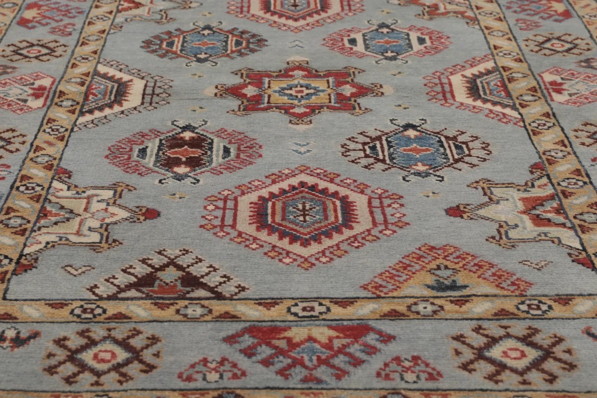 99x146 см, Афганистан, Казак, Wool, коричневый — вид 2