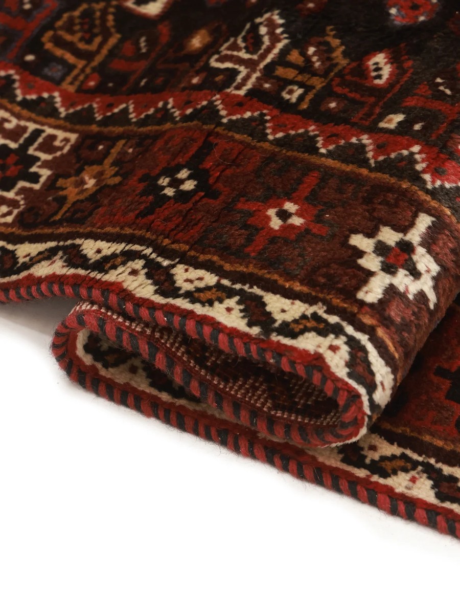 162x254 см, Иран, Кашкай, Wool, чёрный — вид 5