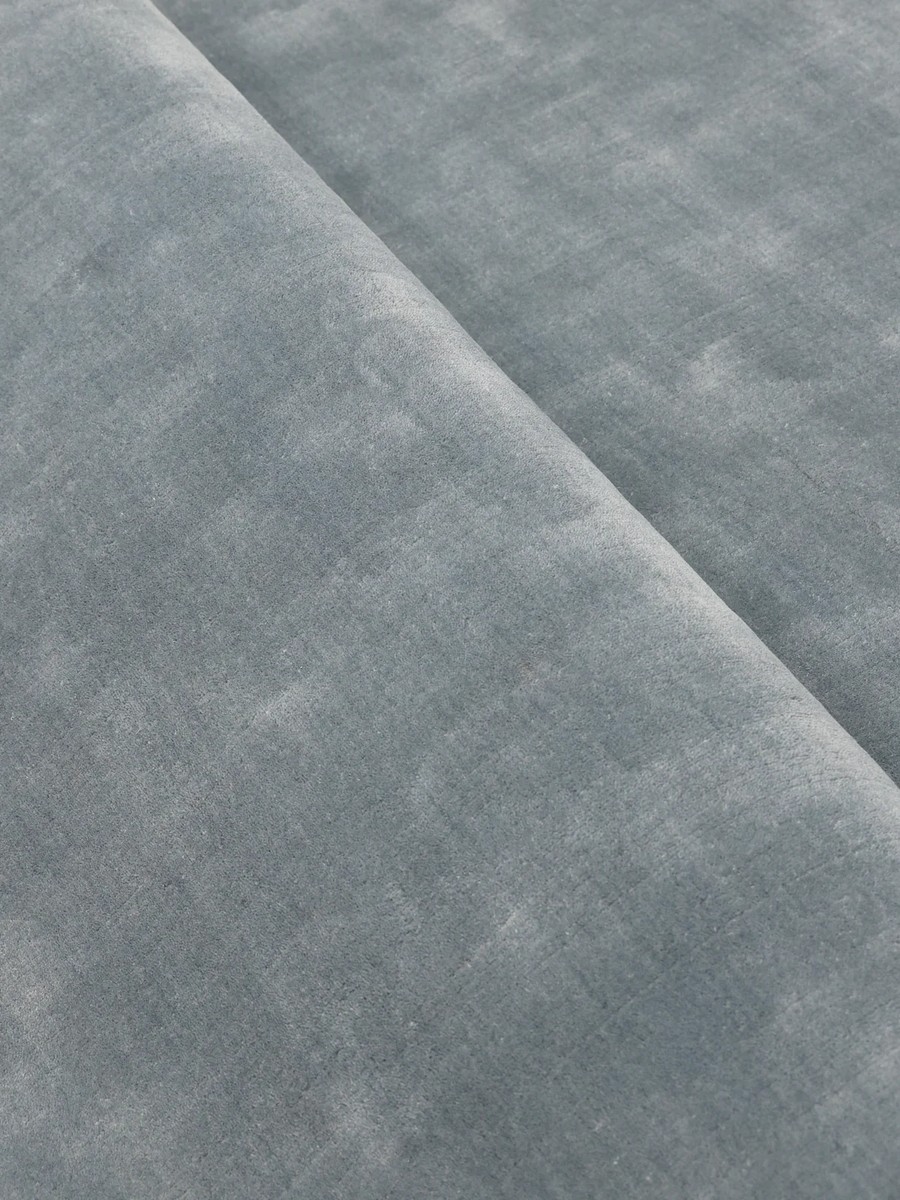 Ø200 см, Индия, Однотонные, Wool, синий — вид 2