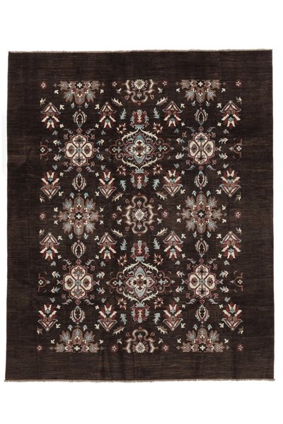 243x300 см, Афганистан, Казак, Wool, чёрный