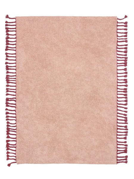 160x230 см, Индия, Однотонные, Wool, розовый