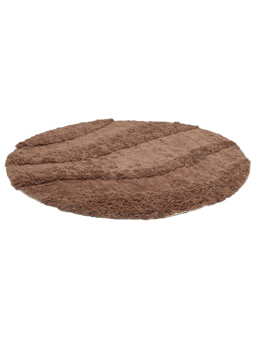 Ø200 см, Индия, Шэгги, Wool, коричневый — вид 2
