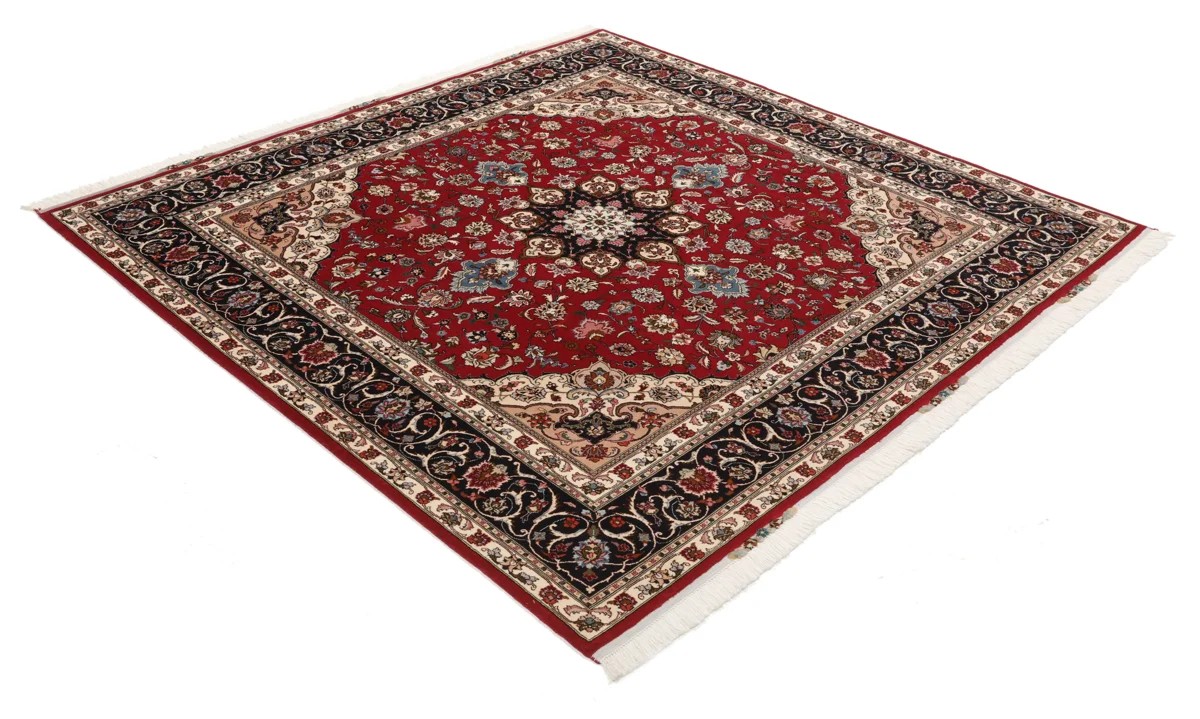 201x203 см, Иран, Табриз, Wool, красный