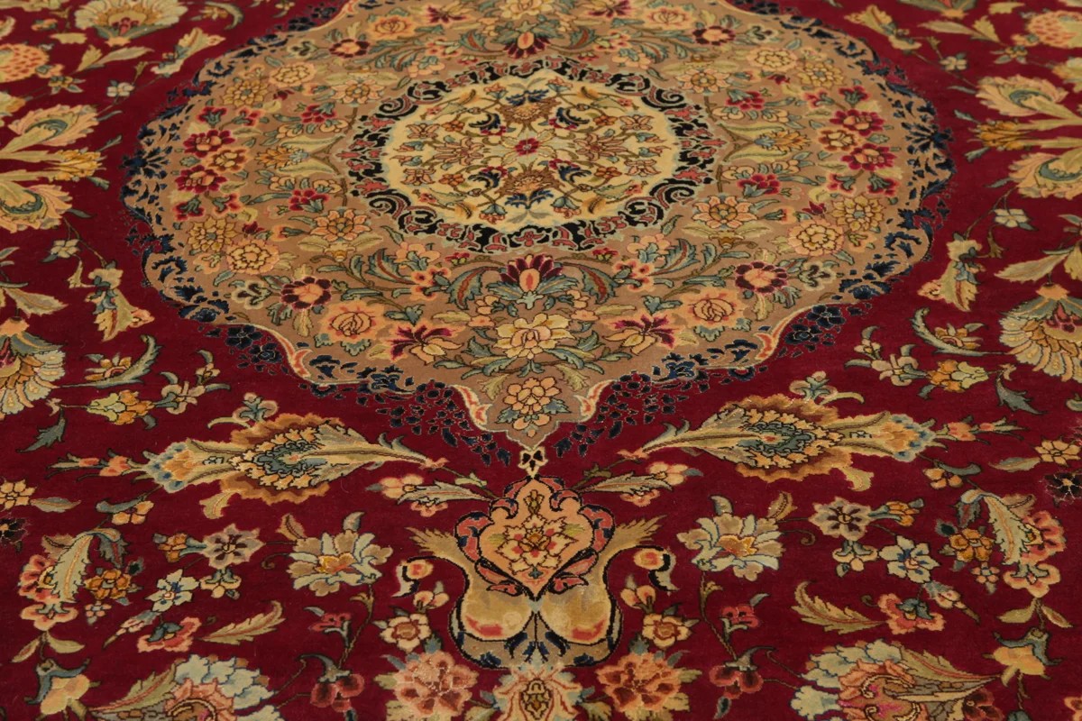304x411 см, Иран, Табриз, Wool, оранжевый — вид 3