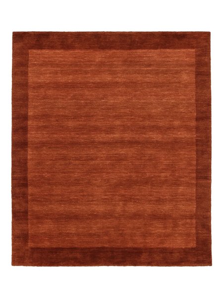 250x300 см, Индия, Однотонные, Wool, ржаво-красный