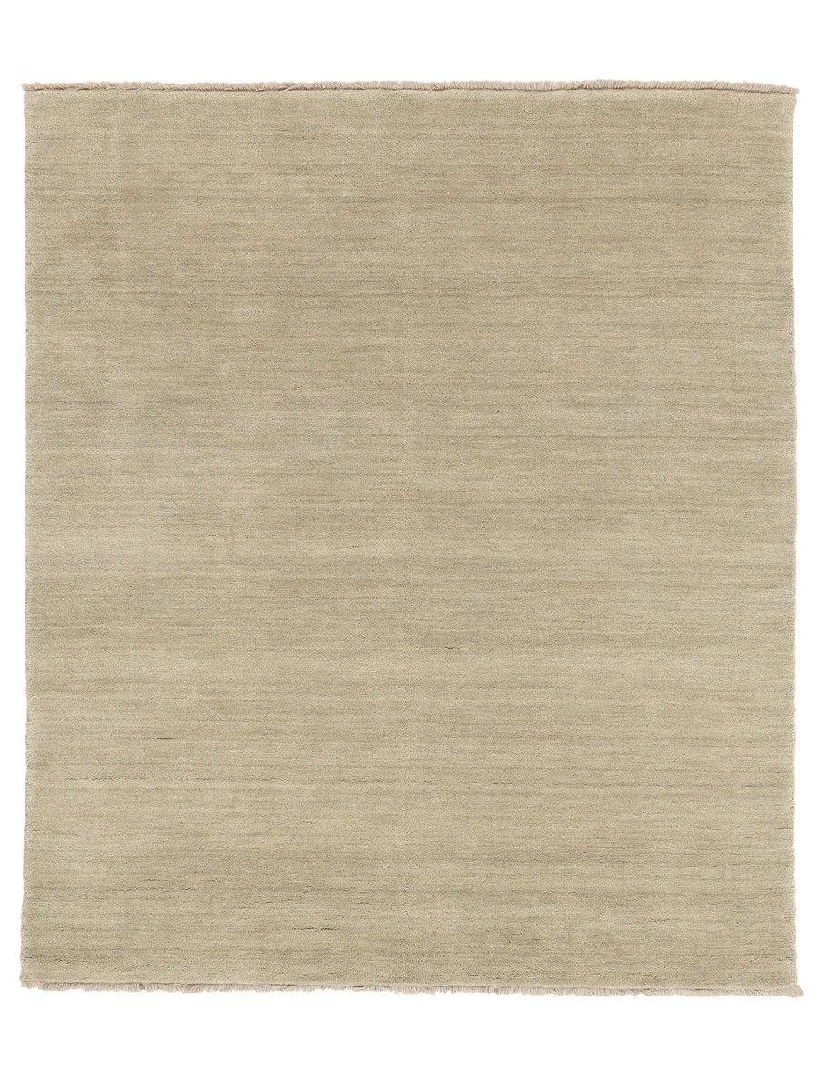 200x250 см, Индия, Однотонные, Wool, серо-бежевый