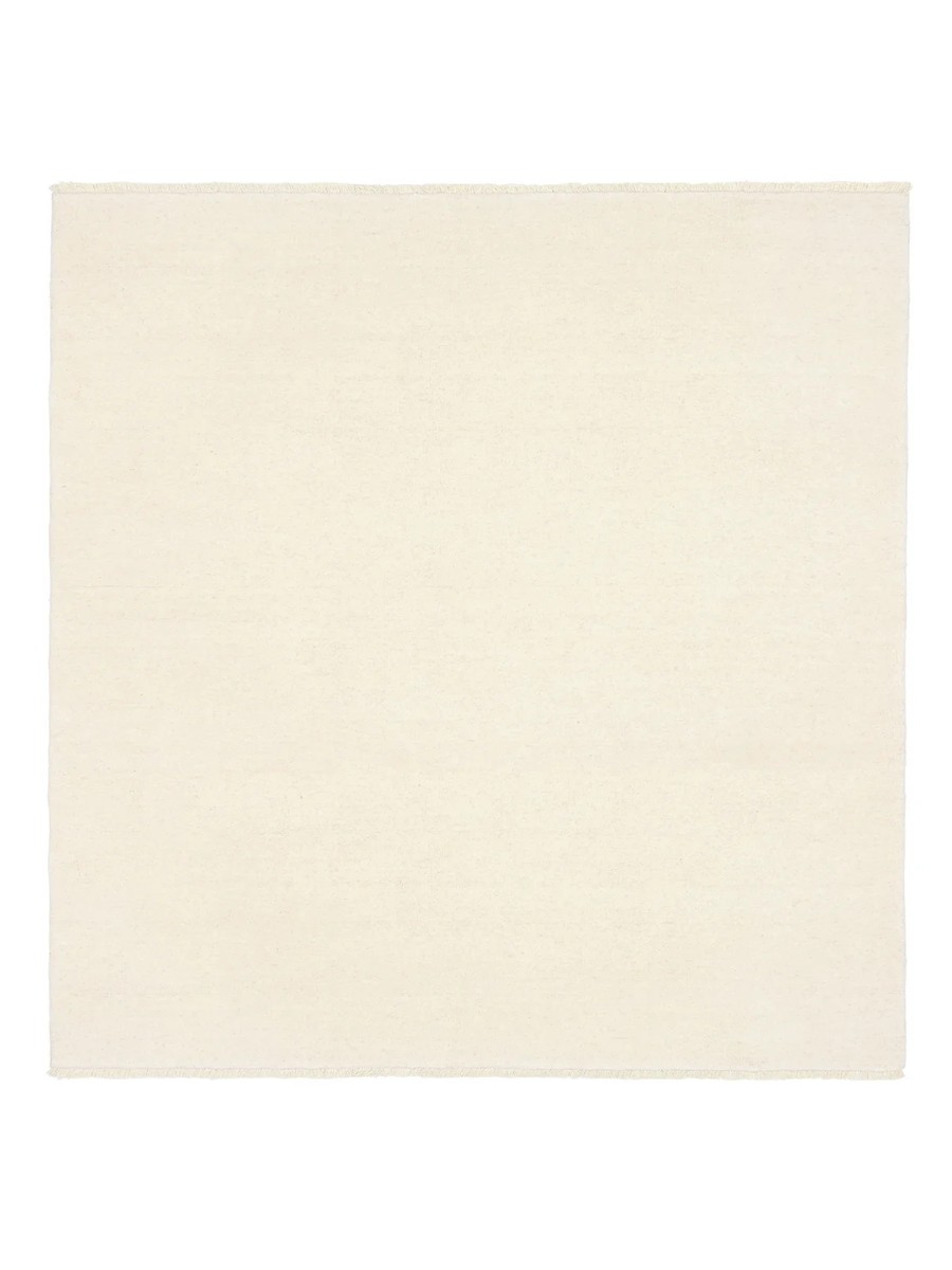 200x200 см, Индия, Однотонные, Wool, белый