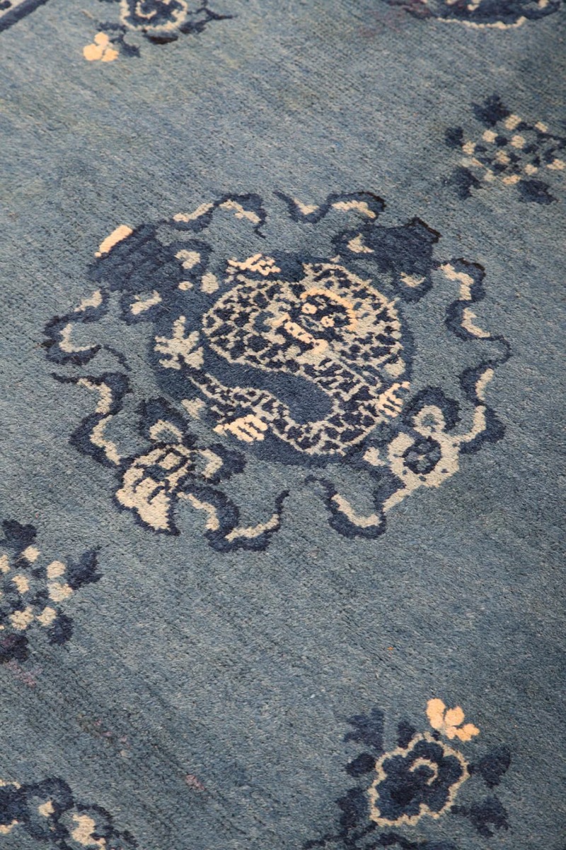 183x264 см, Китай, Восточные, Wool, тёмно-синий — вид 2