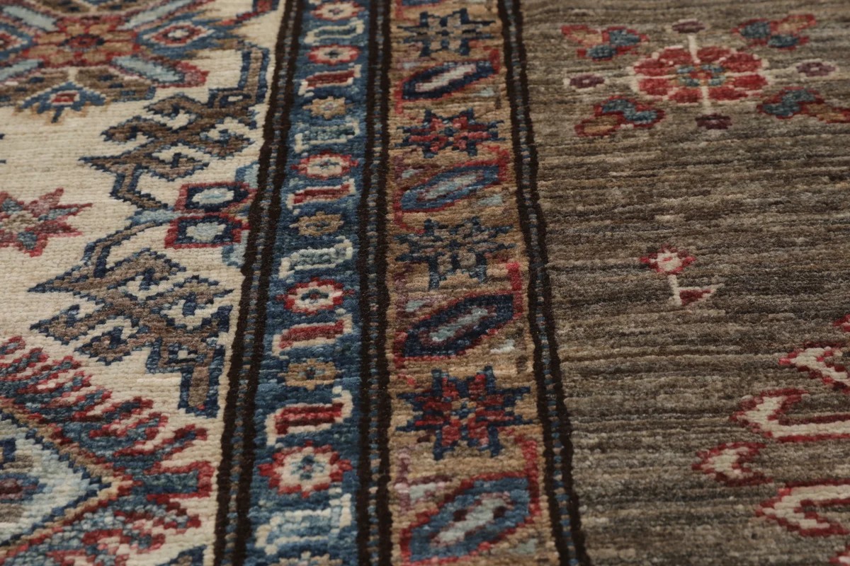 244x307 см, Афганистан, Казак, Wool, коричневый — вид 3