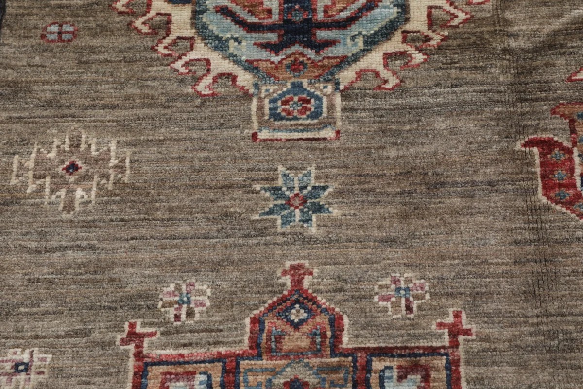 244x307 см, Афганистан, Казак, Wool, коричневый — вид 4