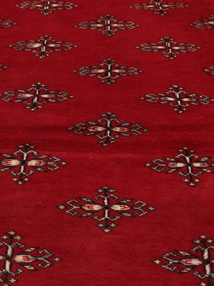 203x304 см, Пакистан, Афган / Пакистан, Wool, красный — вид 2