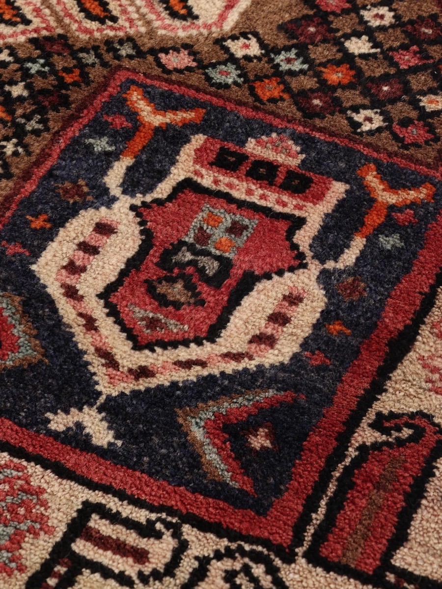 80x129 см, Иран, Хамадан, Wool, чёрный — вид 6