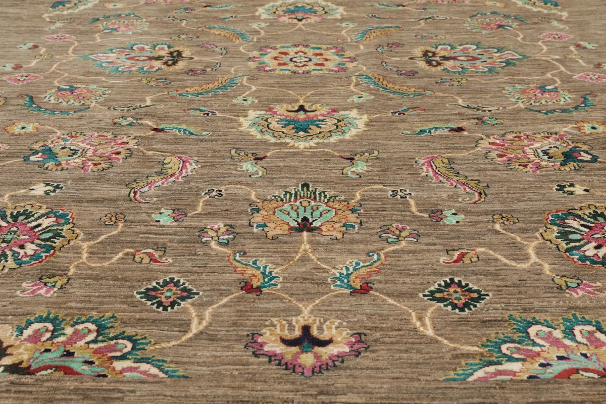 198x295 см, Афганистан, Зиглер, Wool, коричневый — вид 5