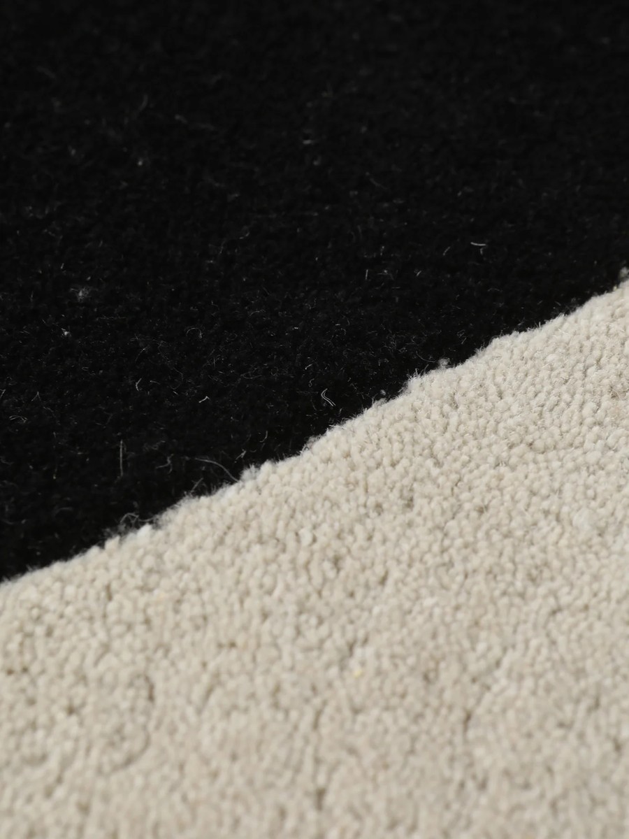 160x230 см, Индия, Современные, Wool, чёрный — вид 4