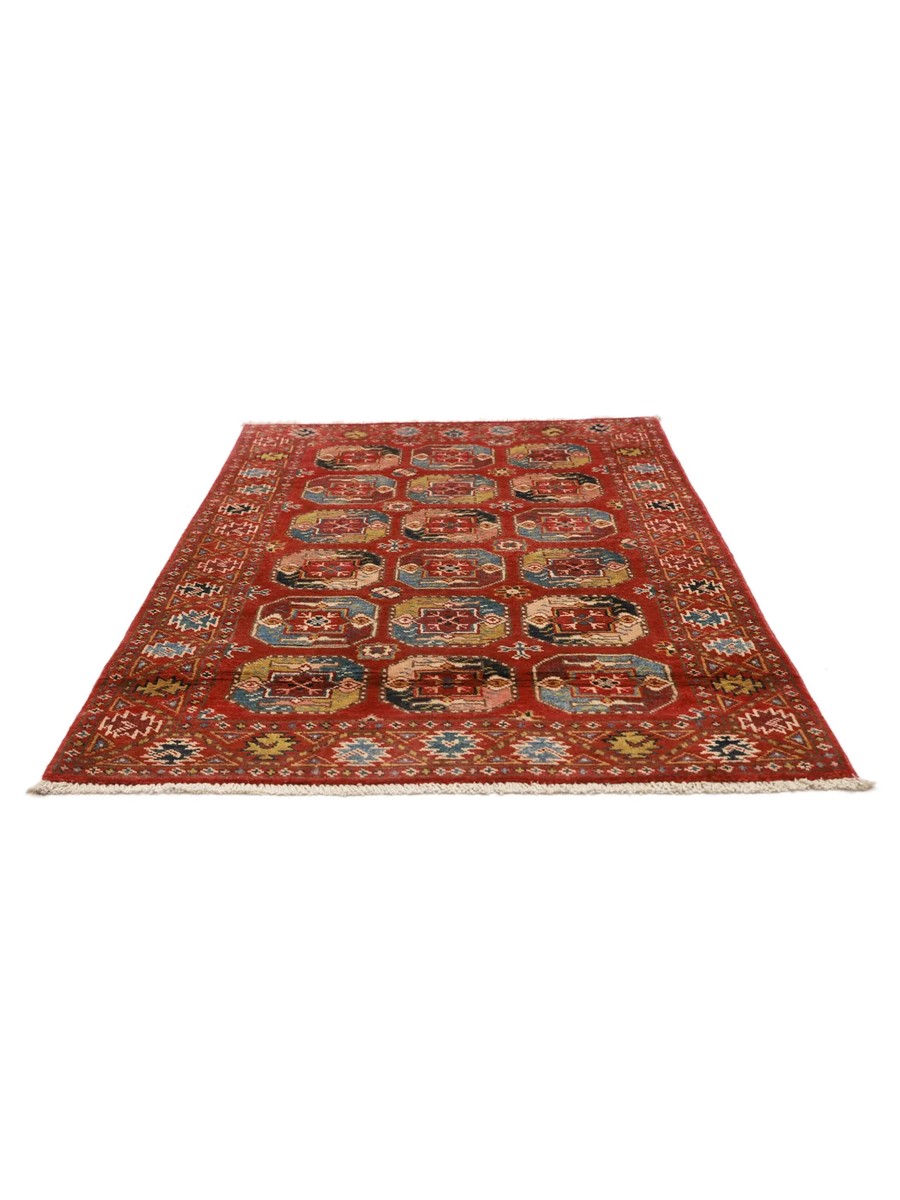 90x141 см, Афганистан, Казак, Wool, оранжевый — вид 3