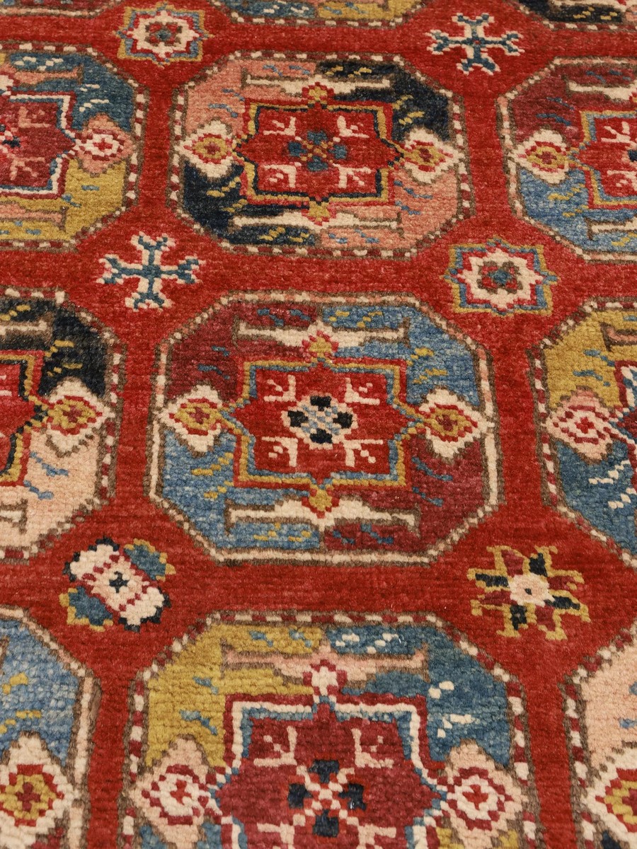 90x141 см, Афганистан, Казак, Wool, оранжевый — вид 4