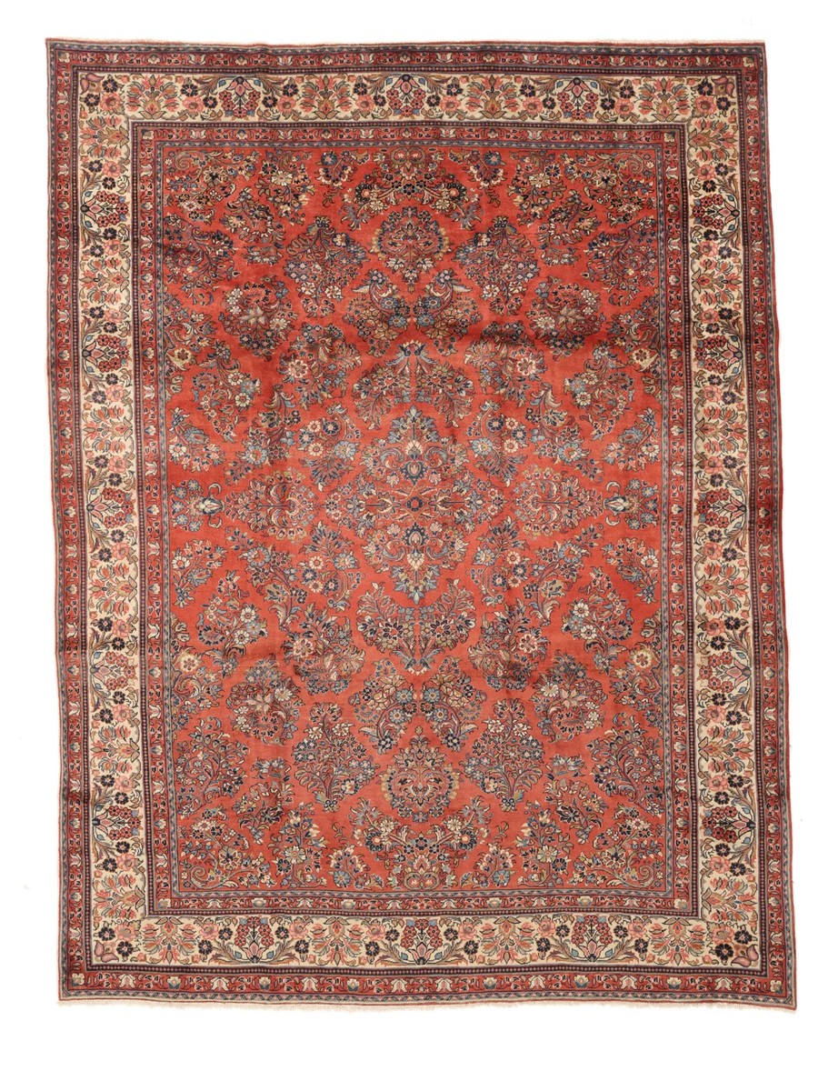250x335 см, Иран, Сарук, Wool, красный