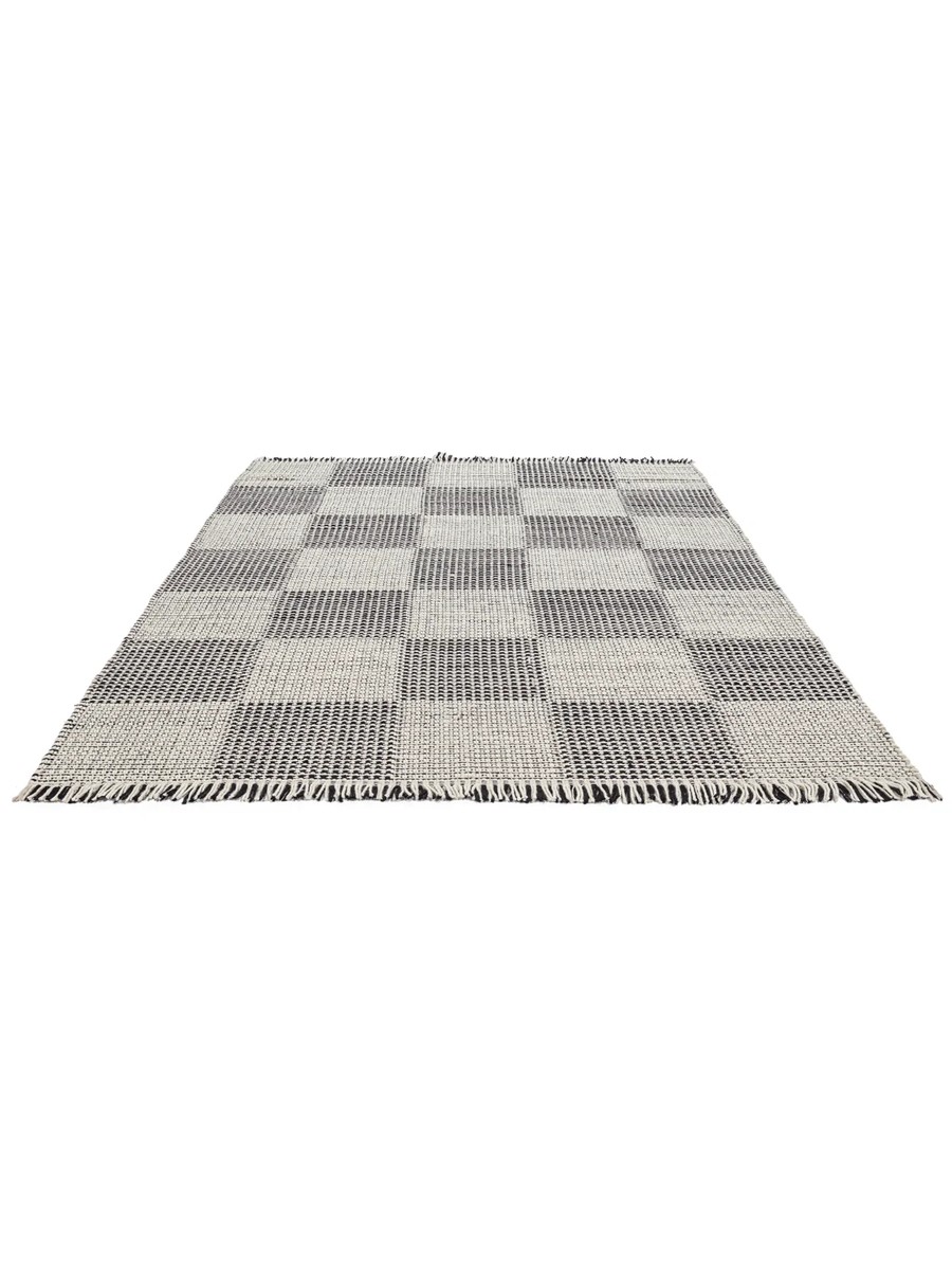 200x300 см, Индия, Современные, 85% Wool, чёрный