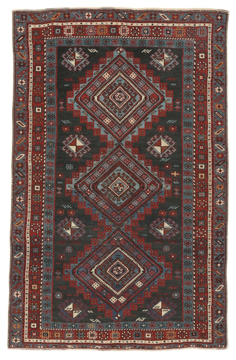 110x169 см, Восточные, Wool, чёрный