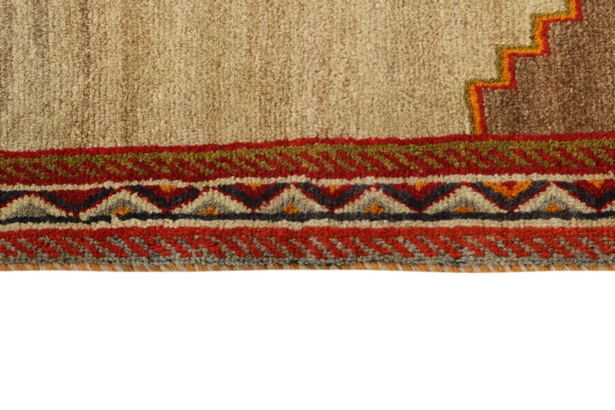 117x185 см, Иран, Кашкай, Wool, оранжевый — вид 3