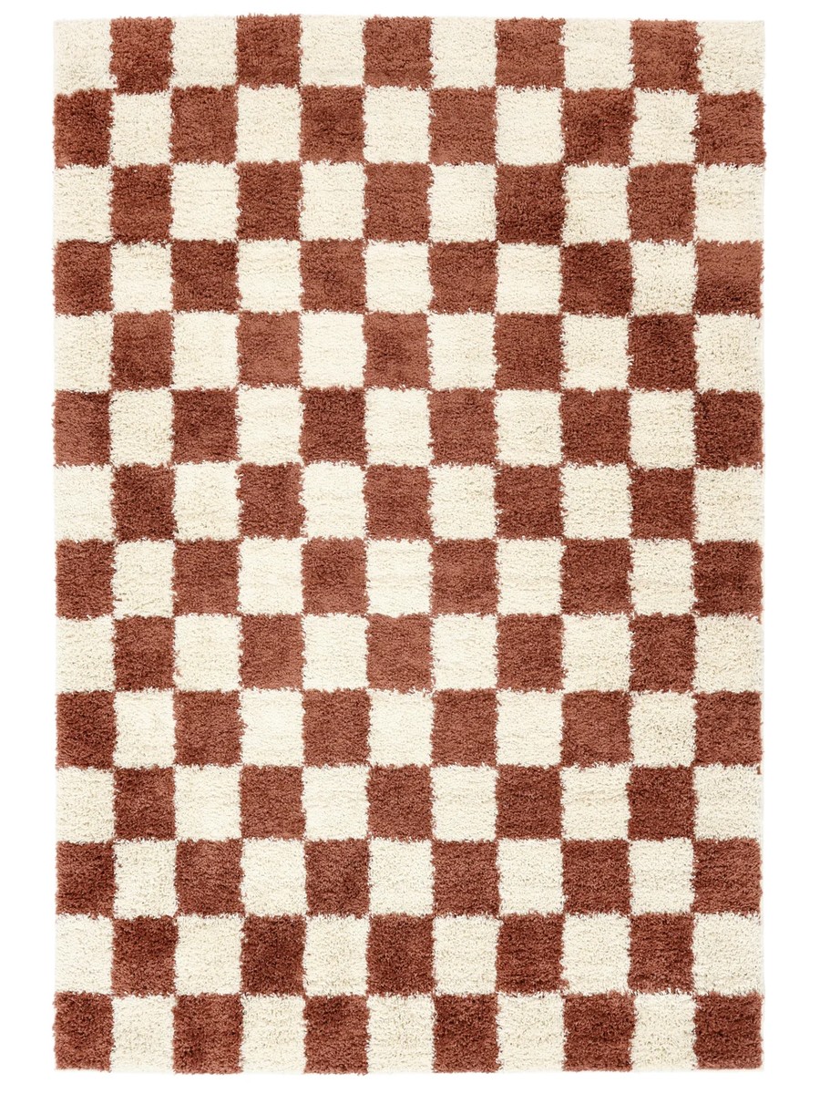 300x400 см, Египет, Шэгги, Polypropylene, ржаво-красный