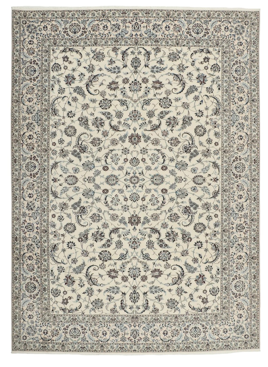 253x355 см, Иран, Наин, Wool, зелёный