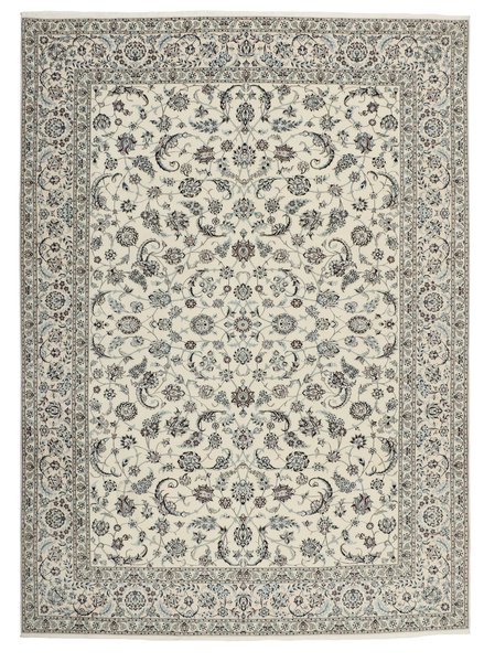 253x355 см, Иран, Наин, Wool, зелёный