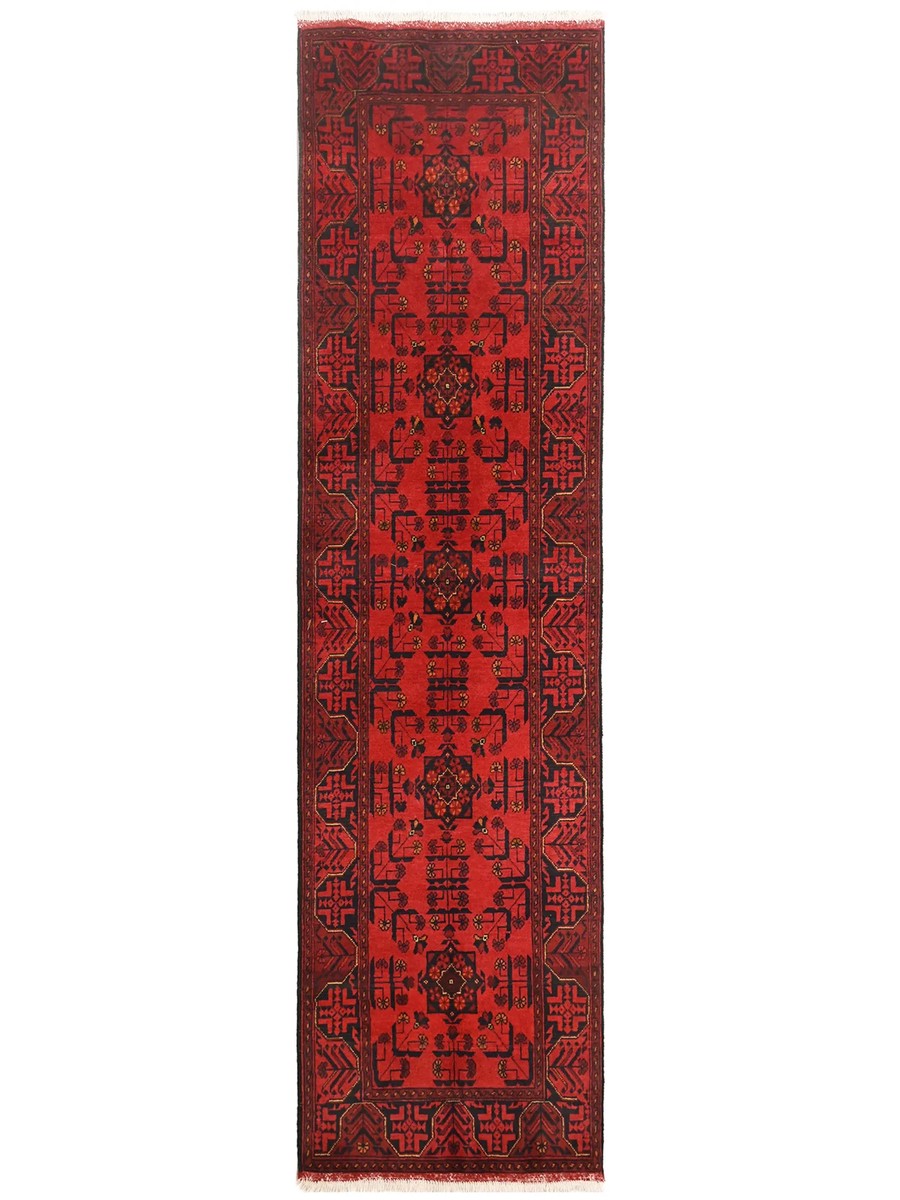 79x299 см, Афганистан, Хал Мохаммади, Wool, чёрный