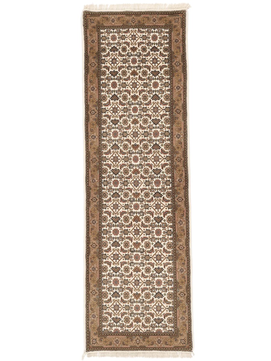 77x248 см, Индия, Биджар, Wool, коричневый