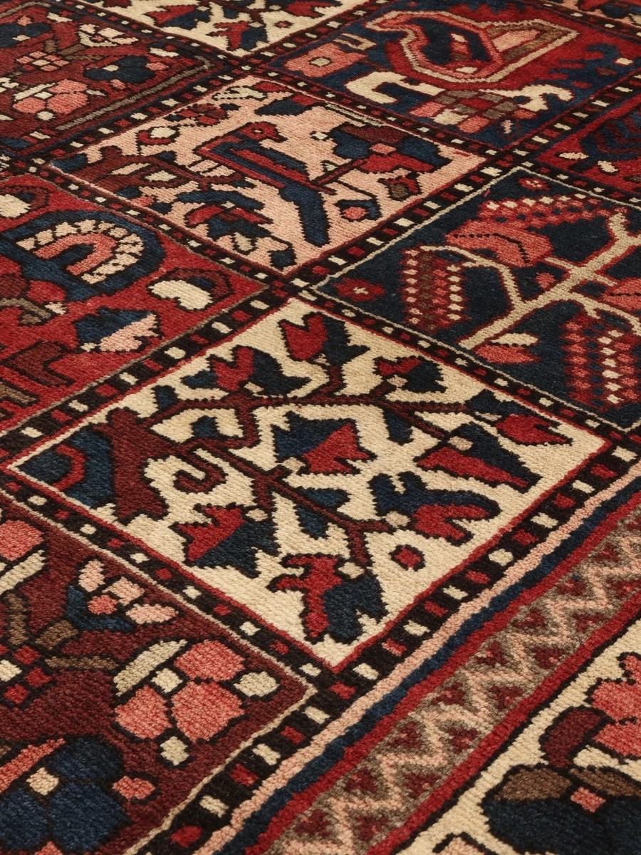 144x208 см, Иран, Бахтиари, Wool, чёрный — вид 4