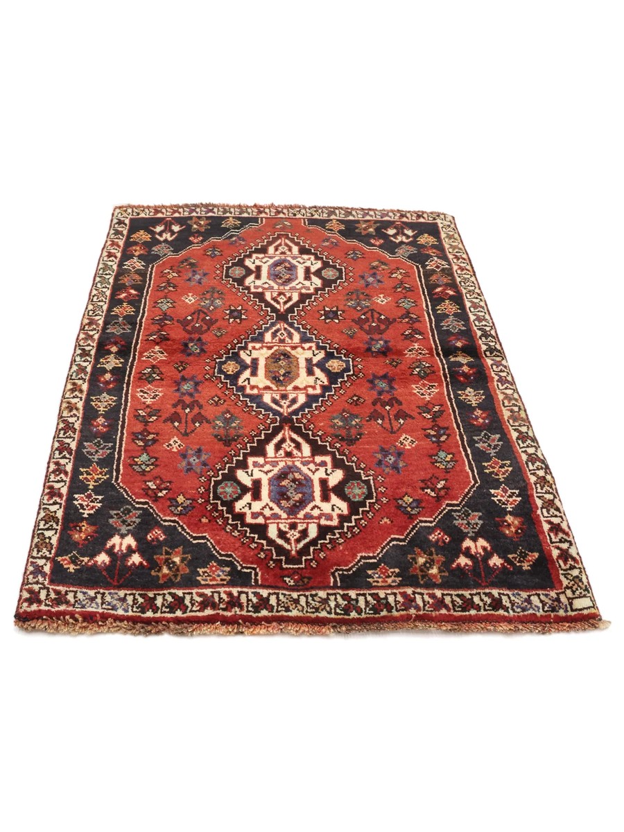 87x124 см, Иран, Кашкай, Wool, чёрный — вид 2