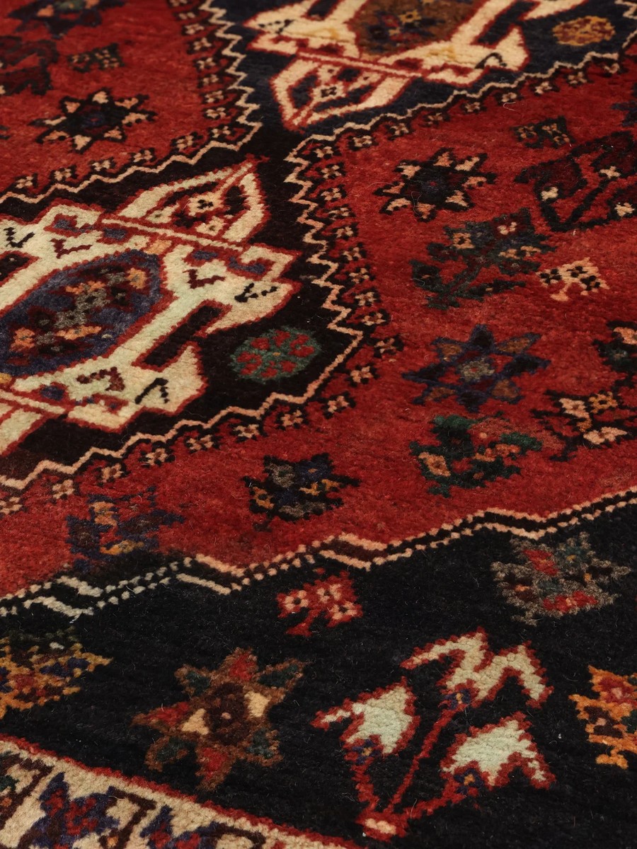 87x124 см, Иран, Кашкай, Wool, чёрный — вид 4