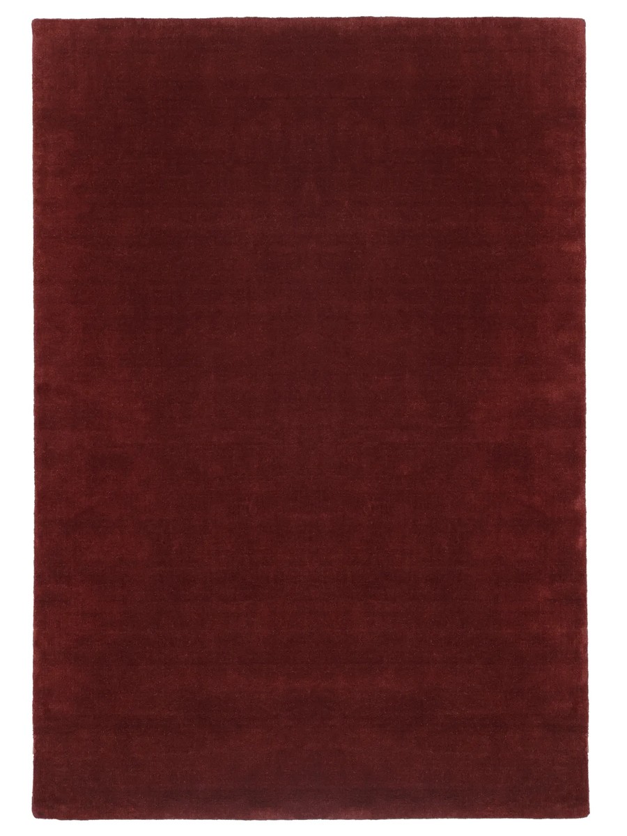 160x230 см, Индия, Однотонные, Wool, красный