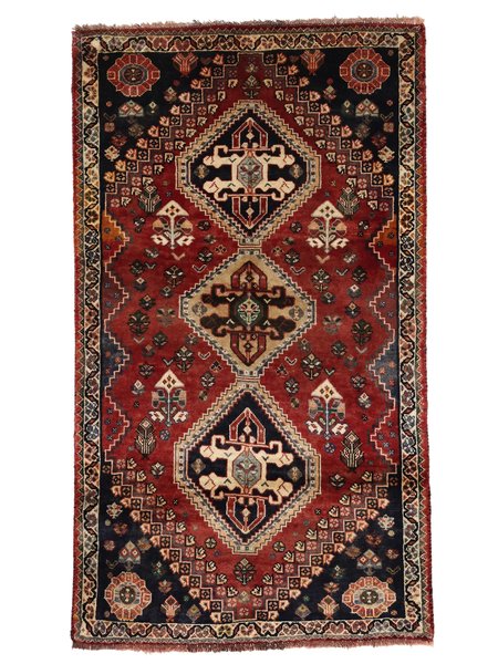 88x152 см, Иран, Кашкай, Wool, чёрный