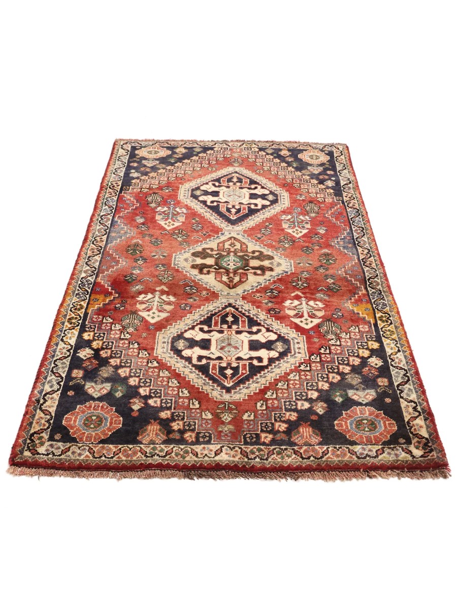 88x152 см, Иран, Кашкай, Wool, чёрный — вид 3