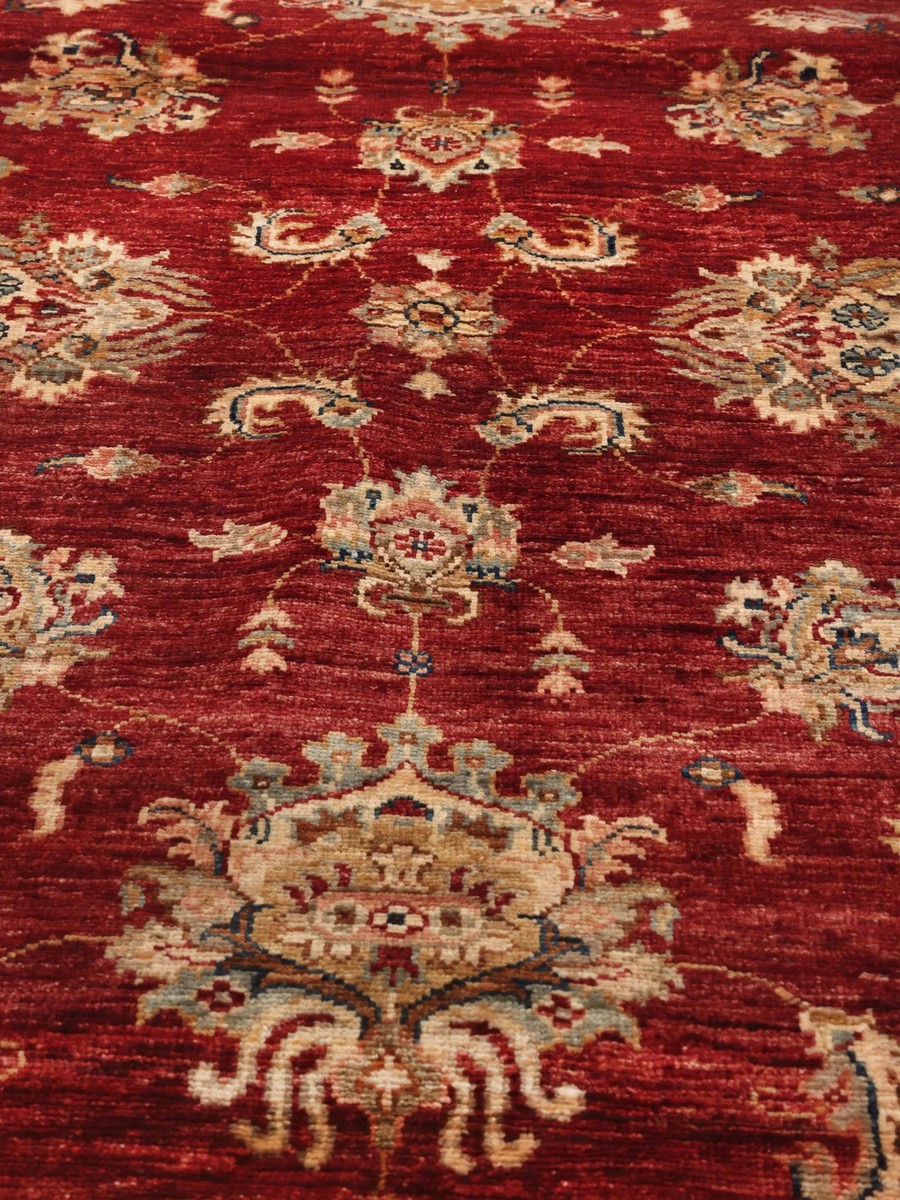 121x182 см, Афганистан, Зиглер, Wool, оранжевый — вид 2