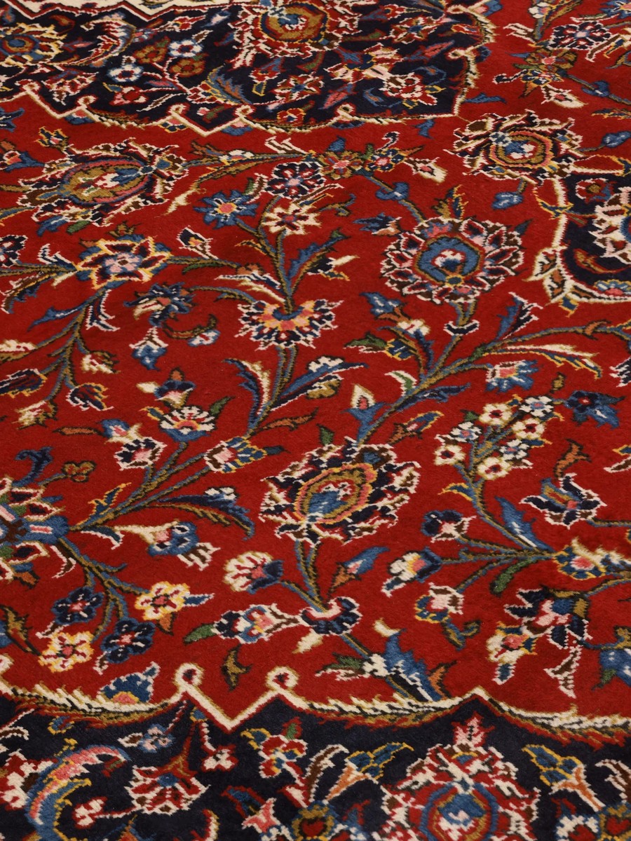 350x410 см, Иран, Кашан, Wool, красный — вид 4