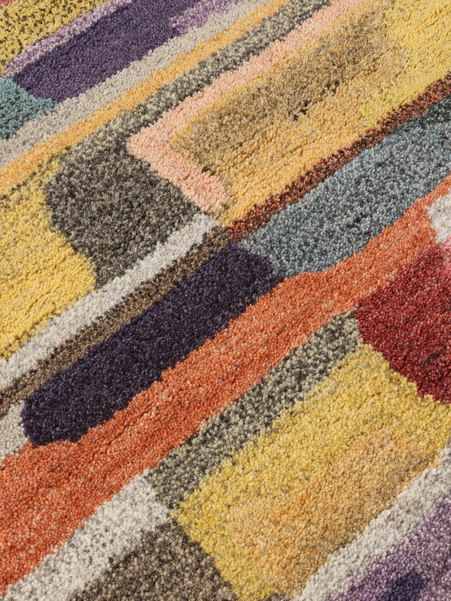 200x300 см, Индия, Современные, Wool, многоцветный — вид 3