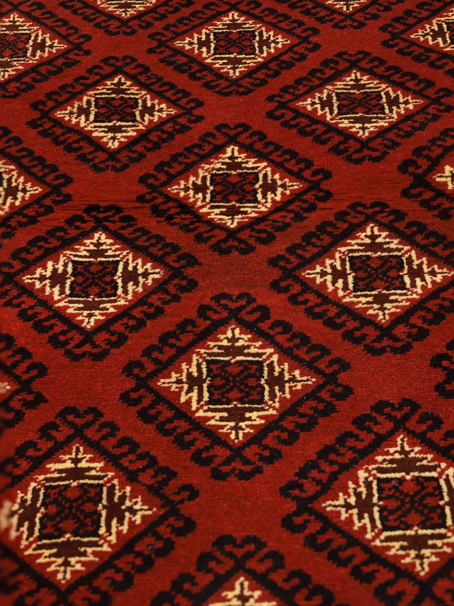 94x148 см, Афганистан, Восточные, Wool, чёрный — вид 4