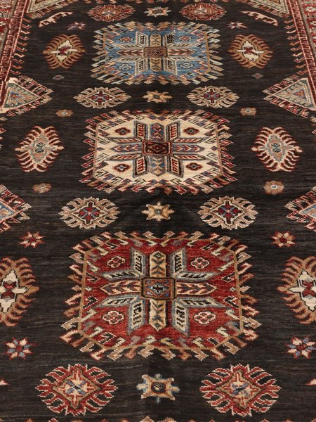 141x208 см, Афганистан, Казак, Wool, коричневый