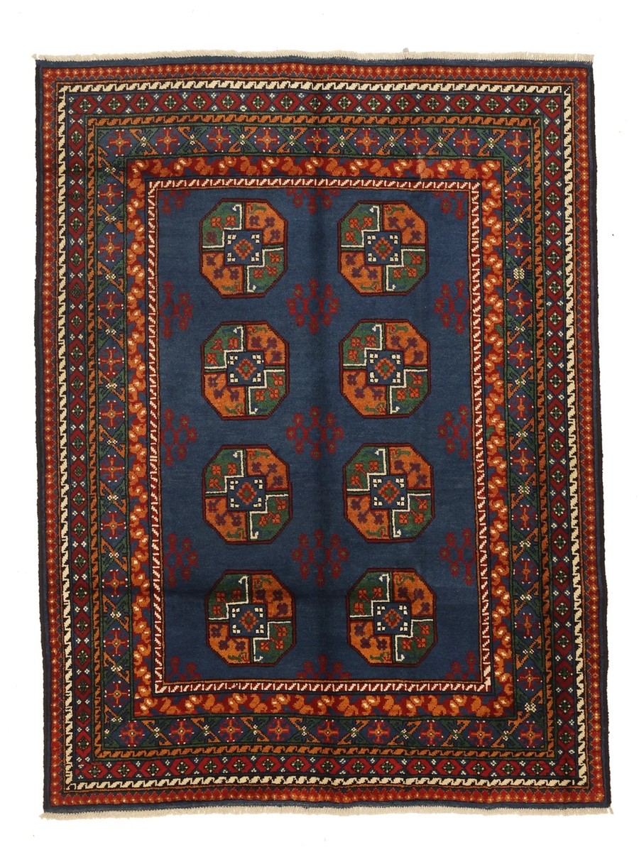 146x196 см, Афганистан, Акче, Wool, чёрный