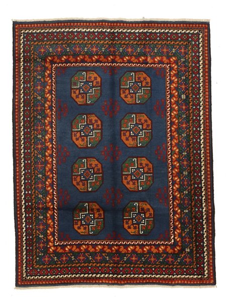 146x196 см, Афганистан, Акче, Wool, чёрный